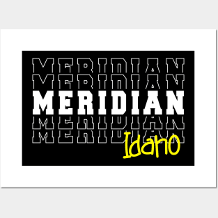 Meridian city Idaho Meridian ID Posters and Art